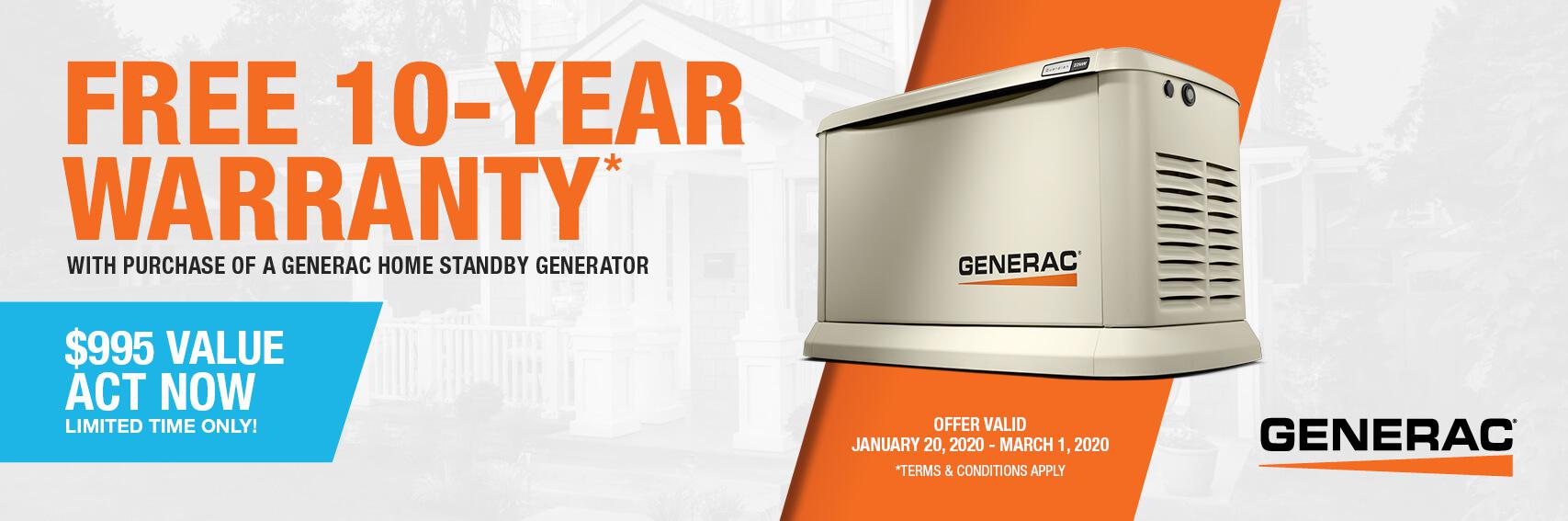 Homestandby Generator Deal | Warranty Offer | Generac Dealer | Brandon, FL